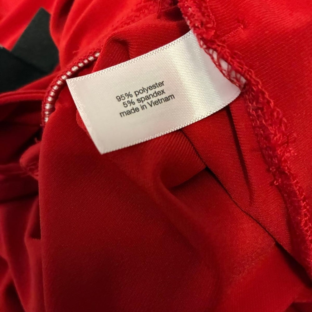 Lane Bryant | Red Stretch Flutter Sleeve Surplice Jumpsuit Size 18/20 - Picture 5 of 8